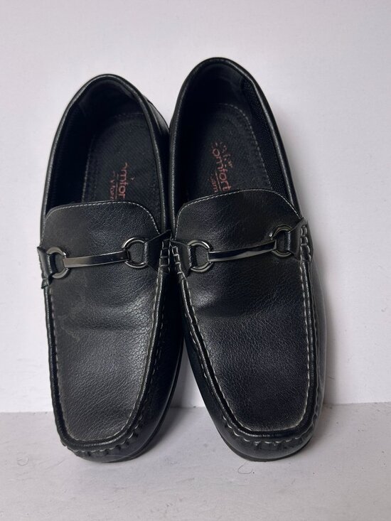 Dexter Men 9 Black Shoe Comforts Loafers Formal Metal Bit Leather Slip On Prep main image 8